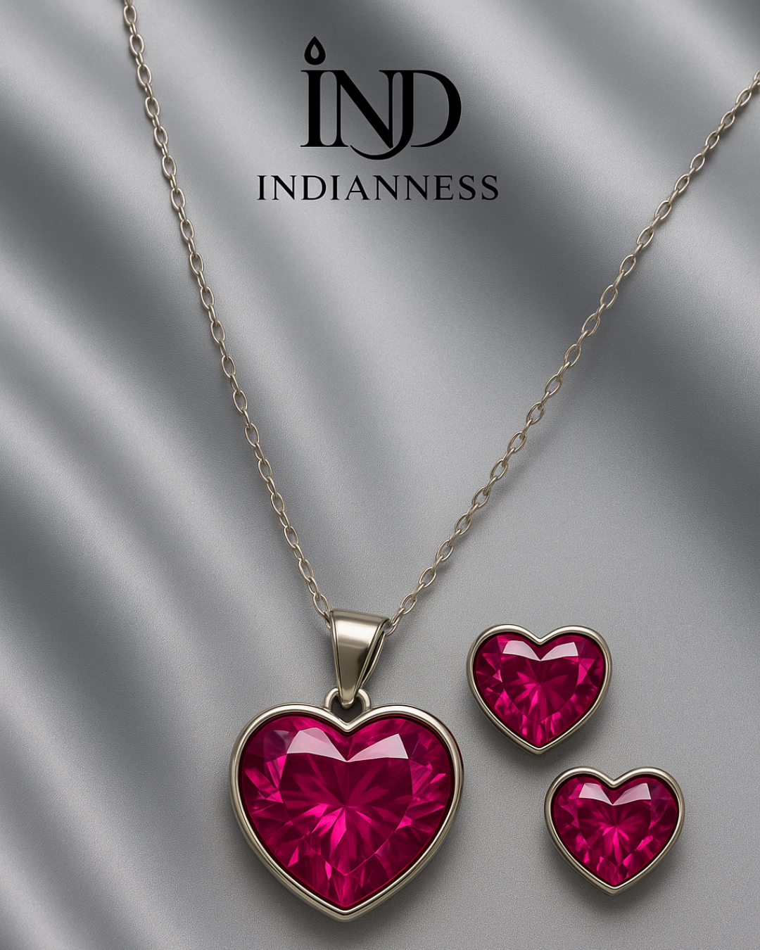 Pink Radiance Necklace & Earring Set