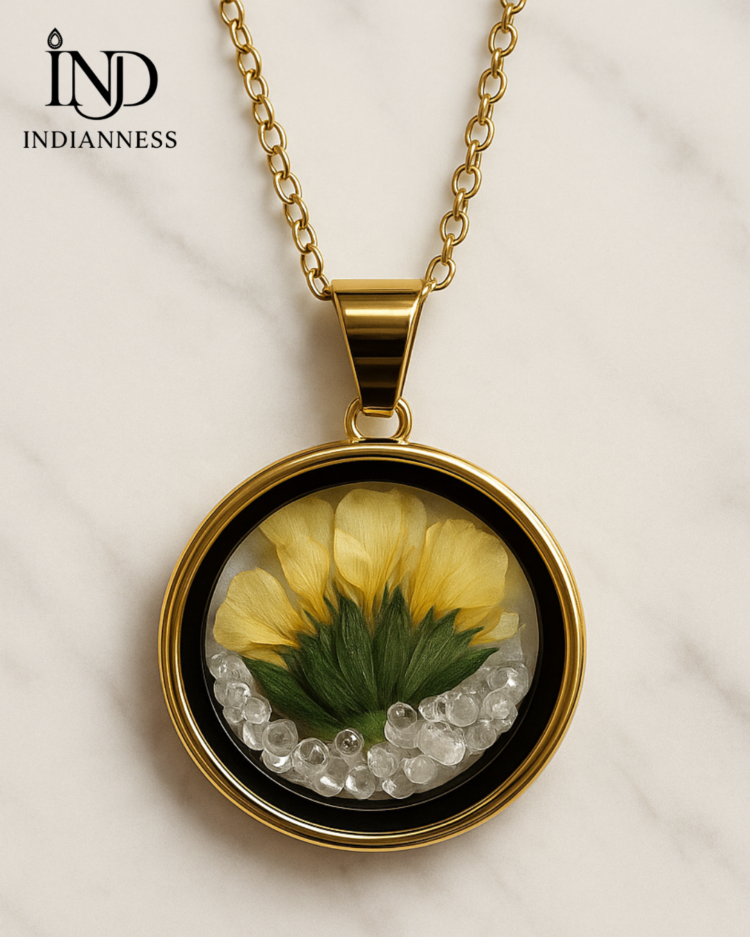 Golden Bloom Locket